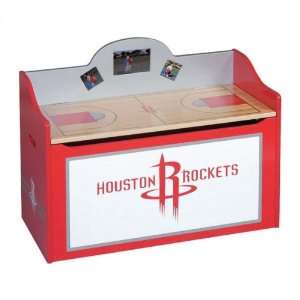  Houston Rockets Wood Wooden Toy Box Chest: Home & Kitchen