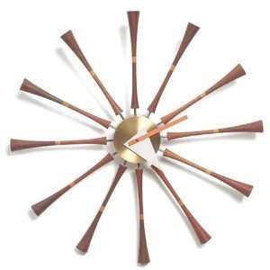  George Nelson Wooden Wall Clock: Home & Kitchen