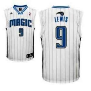  Orlando Magic #9 Rashard Lewis White Jersey: Sports 