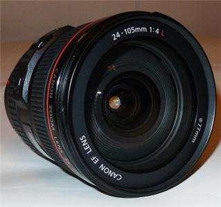 EXCELLENT Canon Zoom Wide   Telephoto EF 24 105mm f/4L IS USM Lens 