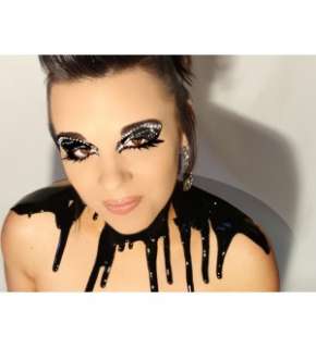 Xotic Costume Glitter & Rhinestone Eye Makeup Midnight  