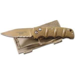  Slide Lock, Desert Tan Handle & Blade, ComboEdge Sports 