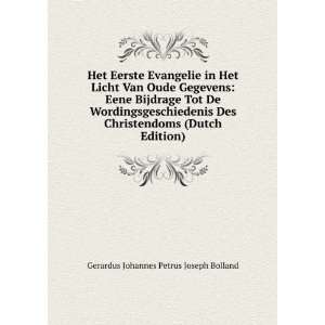   (Dutch Edition) Gerardus Johannes Petrus Joseph Bolland Books