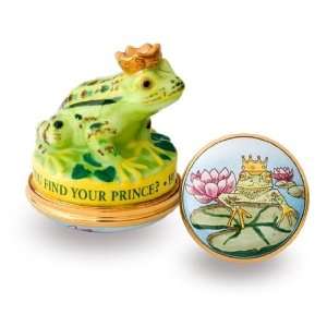  Halcyon Days Enamels Bonbonnieres Green Frog Prince NEW 