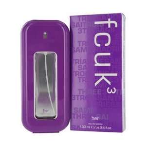   FCUK 3 by French Connection EDT SPRAY 3.4 OZ Womens Perfume: Beauty