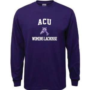  Abilene Christian Wildcats Purple Womens Lacrosse Arch 