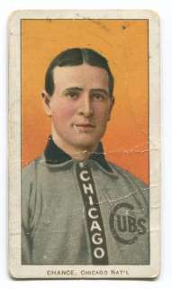 1909 11 T206 Frank Chance HOF Cubs Yellow Portrait  