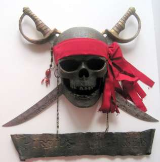 Jolly Roger Carribean Pirate Skull Crossbones Cutlass Swords Bar Pub 