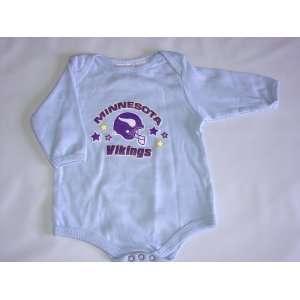 Minnesota Vikings NFL Baby/Infant Blue Long Sleeve 3 6 months  