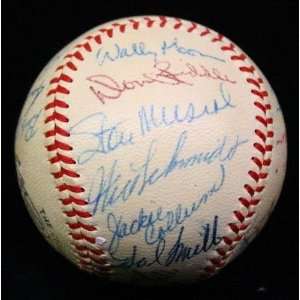  Stan Musial Signed Baseball   1956 TEAM w JSA 