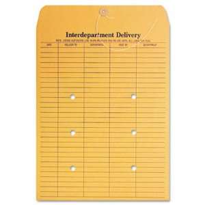  Inter Departmental Envelopes, 28 lb,2 Sided,9x12,Kraft 