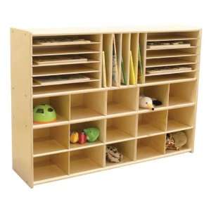    Tray Multi Use Wooden Storage Unit Unassembled and witho Trays Baby