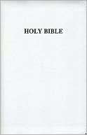   (KJV), white bonded leather, silver edged, words of Christ in red