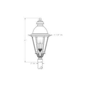 Hanover Lantern B51630AWHT South Bend Large 4 Light Outdoor Post Lamp 