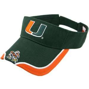  Miami Hurricanes Green Wing Tip Visor