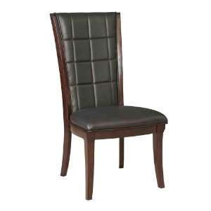  Broyhill   Avery Avenue Leather Uph. Back Side Chairs 