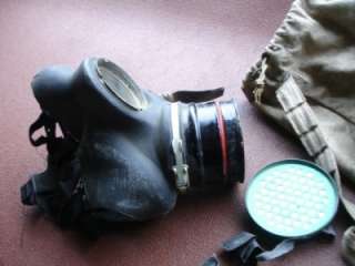 WW2 British Civilian Duty Gas Mask Respirator with Bag  