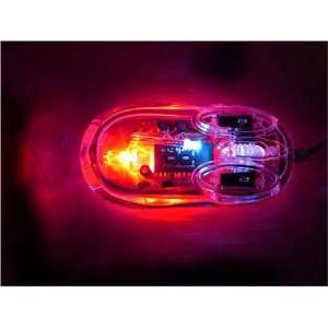 Cables4PC New Color LED Mini USB/PS2 Retractable Optical 