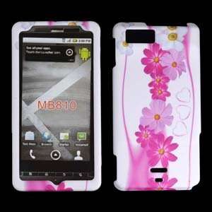  Motorola Droid Xtreme MB810 Pink Flower Premium Designer 