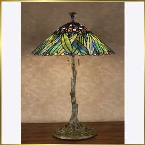 Tiffany Table Lamp, QZTF6671WB, 2 lights, Antique Bronze, 18 wide X 