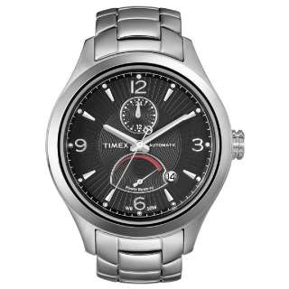 Timex Men’s Automatic T Series Stainless Steel Black Dial Watch 