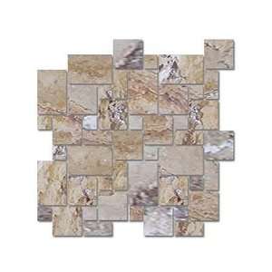 Tesoro Pietra Antica Venetian Micro Versailles Pattern 12 x 12 Mosaic 