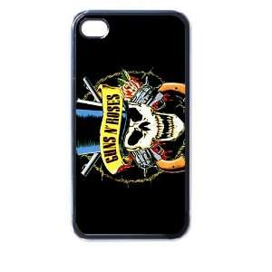  gun & roses iphone case for iphone 4 and 4s black: Cell 