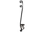 Rustic Wrought Iron Floral Vine Candle Wall Sconce~New