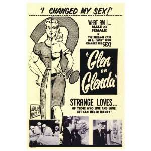  Glen or Glenda (1953) 27 x 40 Movie Poster Style A