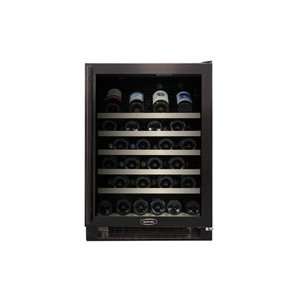   Cellar with Black Cabinet and Black Trim Glass Door