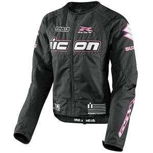  Icon Womens Merc 3 Suzuki Jacket   X Large/Pink 