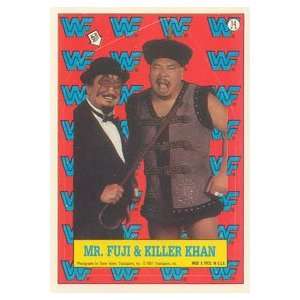  1987 WWF Topps Wrestling Stars Sticker Card #14 : Mr. Fuji 