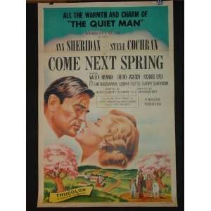  Come Next Spring original poster linen 1956