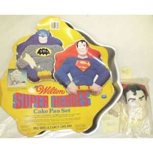  Wilton Super Heroes Batman Superman Cake Pan: Everything 