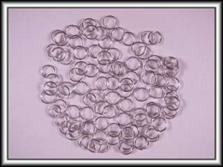 100 NEW SILVER PLATED DOUBLE LOOP SPLIT/JUMP RINGS 8mm  