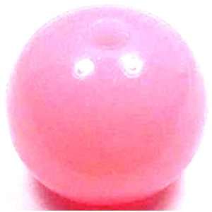  Pink Round pastel acrylic plastic beads. (30 pcs.) 14mm (1 