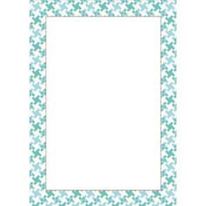  Note Sheets   Aqua Mod Houndstooth Note Sheets with Acrylic 
