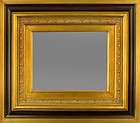 PICTURE FRAME WOOD BLACK & GOLD MUSEUM STYLE 5 3/4 WID