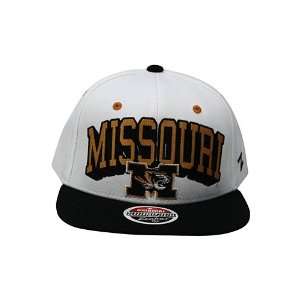  Missouri Tigers White Blockbuster Adjustable Snapback Hat 