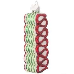  Ribbon Candy   Green & Red Christmas Ornament: Home 