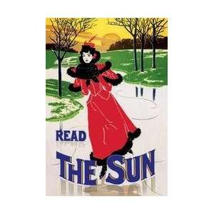  Read the Sun Skating at Sunset 20x30 poster