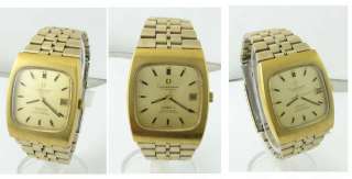 Mint 14k Gold Retro Omega Constellation Date Wrist Watch 1972  