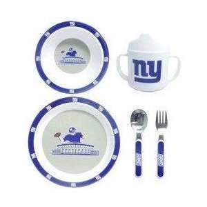  New York Giants NFL Childrens 5 Piece Dinner Set: Sports 