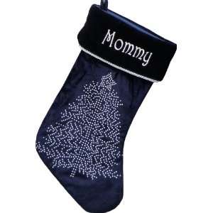  Midnight Blue Velvet Personalized Stockings Everything 