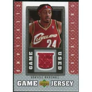   08 Upper Deck UD Game Jersey #MA Donyell Marshall Sports Collectibles