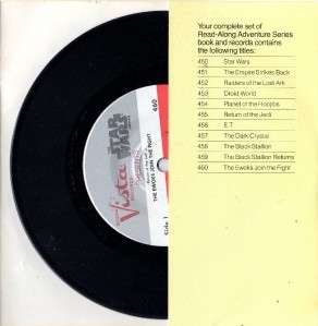 STAR WARS ROTJ EWOKS BOOK & RECORD  READ ALONG 33 RPM  