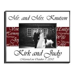   Mr. and Mrs. Wedding Picture Wine Frame: Health & Personal Care