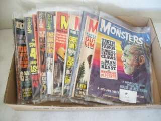 12 Famous Monsters of Filmland & 4 Monster World Magazines Issues 1963 