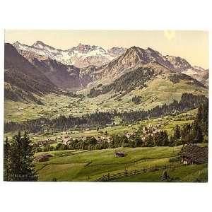  Photochrom Reprint of Adelboden, general view, Bernese 