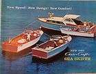 Chris Craft Sea Skiffs 1960 Catalog Brochure Wood Boat 